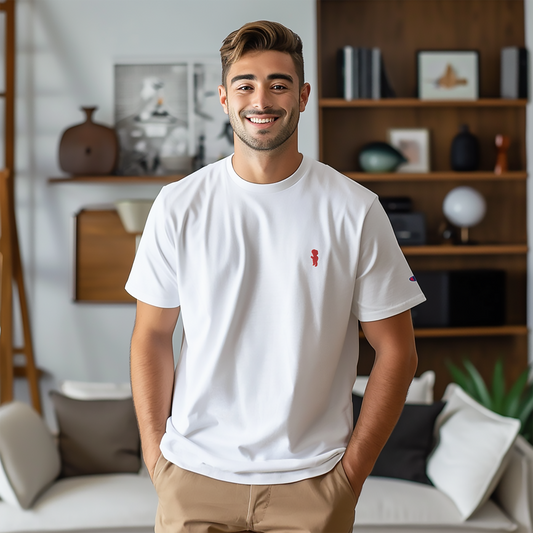 Red Icon Embroidered Men's Champion T-Shirt