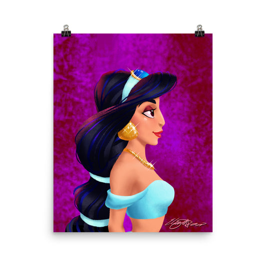 Limited Edition Princess Profile Jaz Art Print