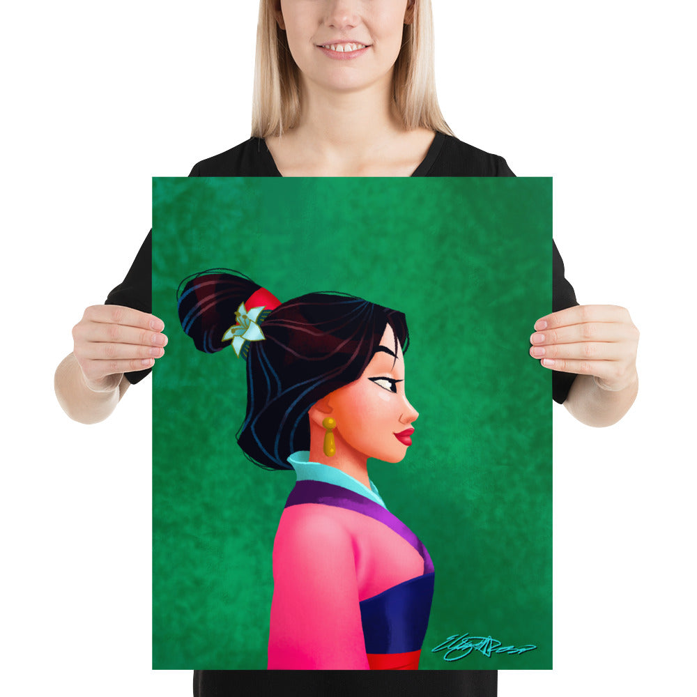 "Princess Profile Lotus" | Signed and Numbered Edition