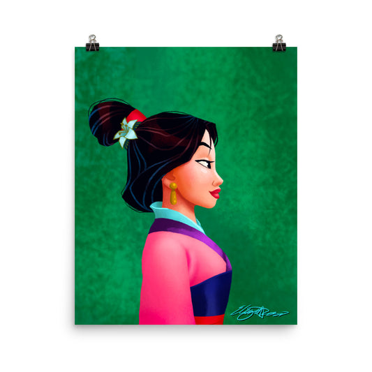 Limited Edition Princess Profile Lotus - Enhanced Matte Paper Fine Art Print