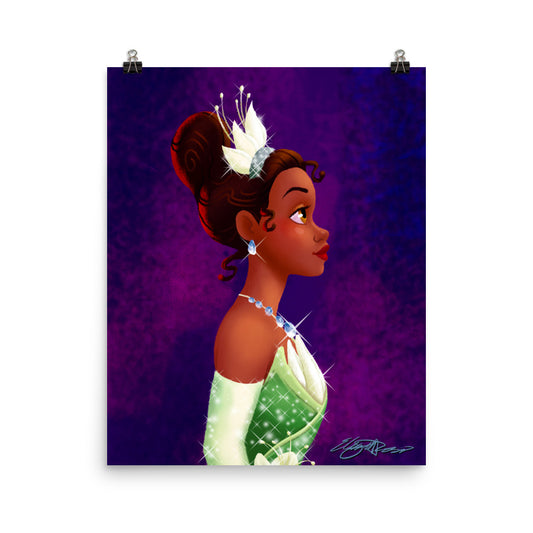 Limited Edition Princess Profile Tia Art Print